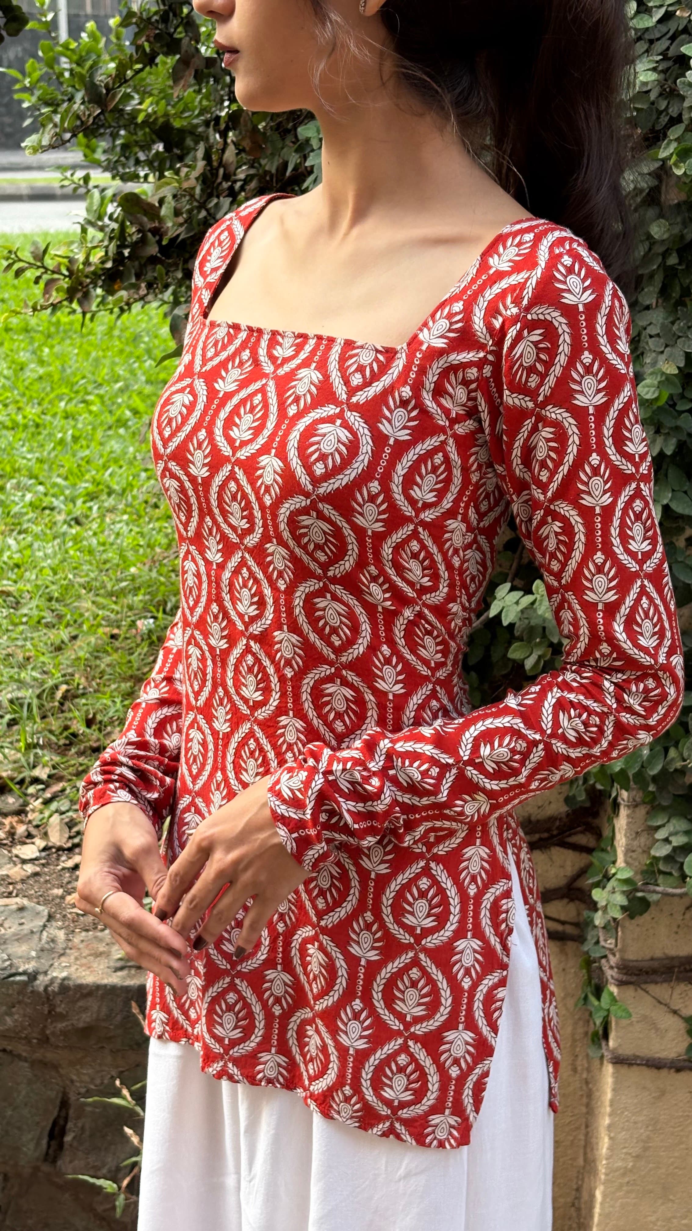 Palash Kurti Top